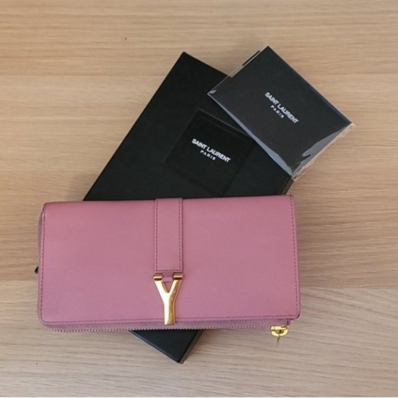 Authentic YSL Ligne Y Long Wallet - Picture 1 of 16